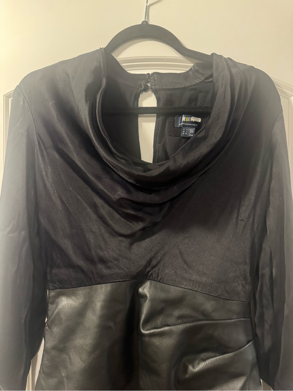 MAEVE BY ANTHROPOLOGIE FAUX LEATHER SKIRT DRESS SIZE 2 - Picture 6 of 9